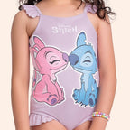 Maiô Lilo e Stitch Com Detalhes Em Babado Fakini Feminino
