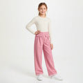 Calça Moletom Bolso Fake Feminina Infantil Randa Mundu