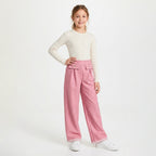 Calça Moletom Bolso Fake Feminina Infantil Randa Mundu