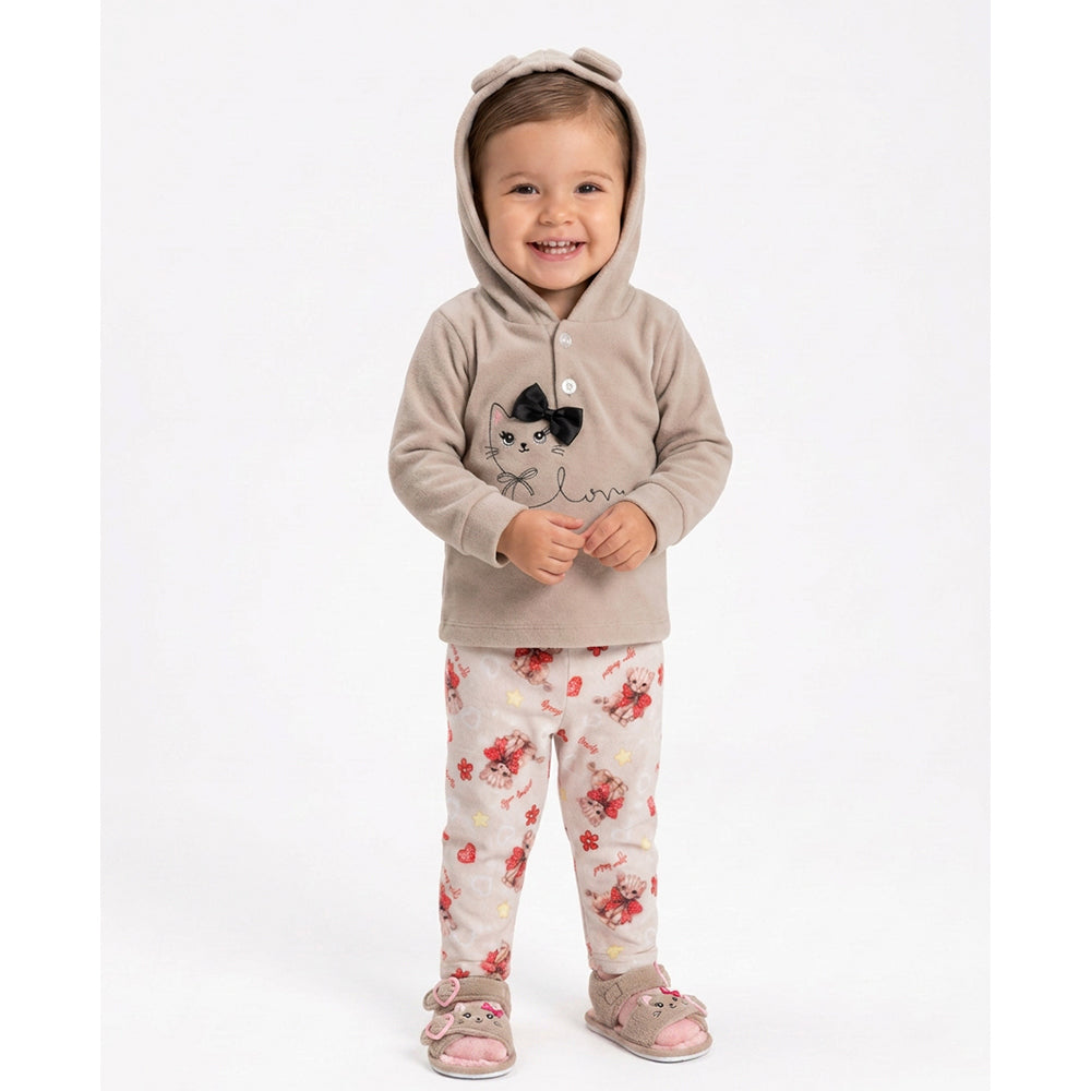 Conjunto Blusão E Calça Sempre Kids Feminino