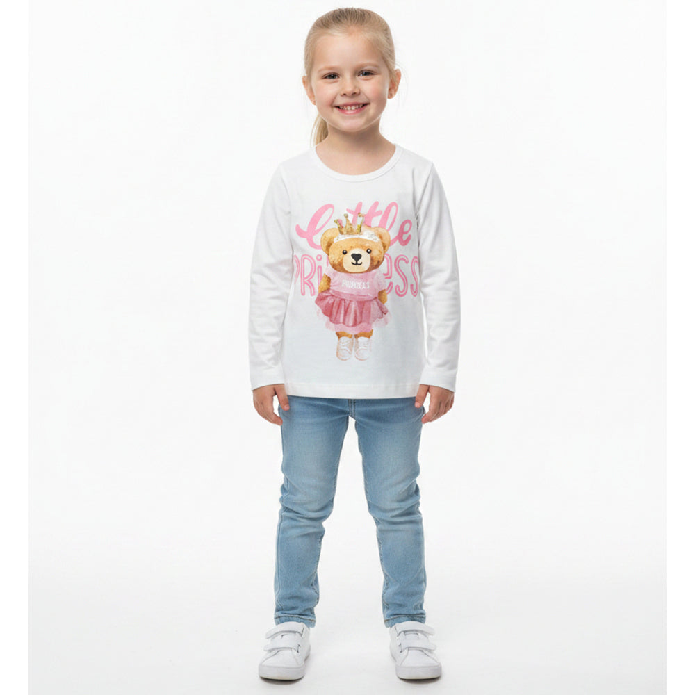 Camiseta Manga Longa Sempre Kids Little Princess Feminina