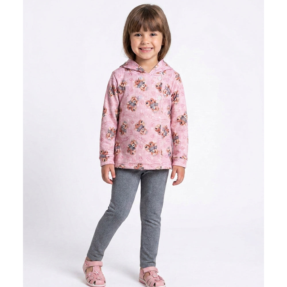 Conjunto Molecotton Jaqueta E Calça Sempre Kids Feminino
