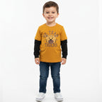 Camiseta Manga Longa Sempre Kids Estampada Masculina
