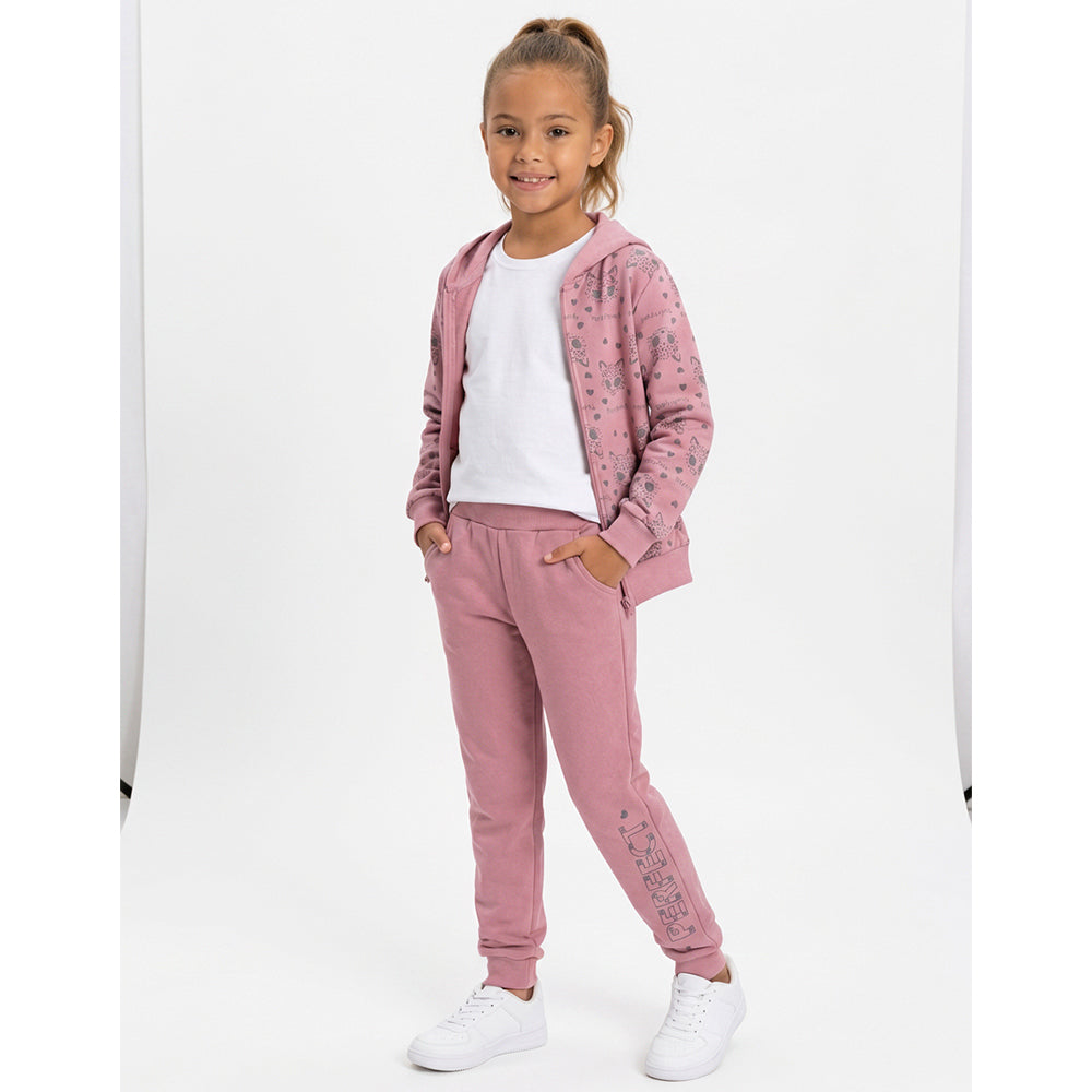 Conjunto Molecotton Jaqueta E Calça Sempre Kids Feminino
