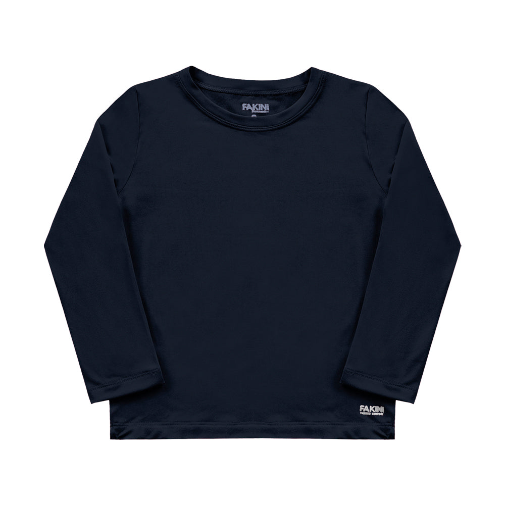 Camiseta Manga Longa Térmica Peluciada Marinho Fakini - Unissex