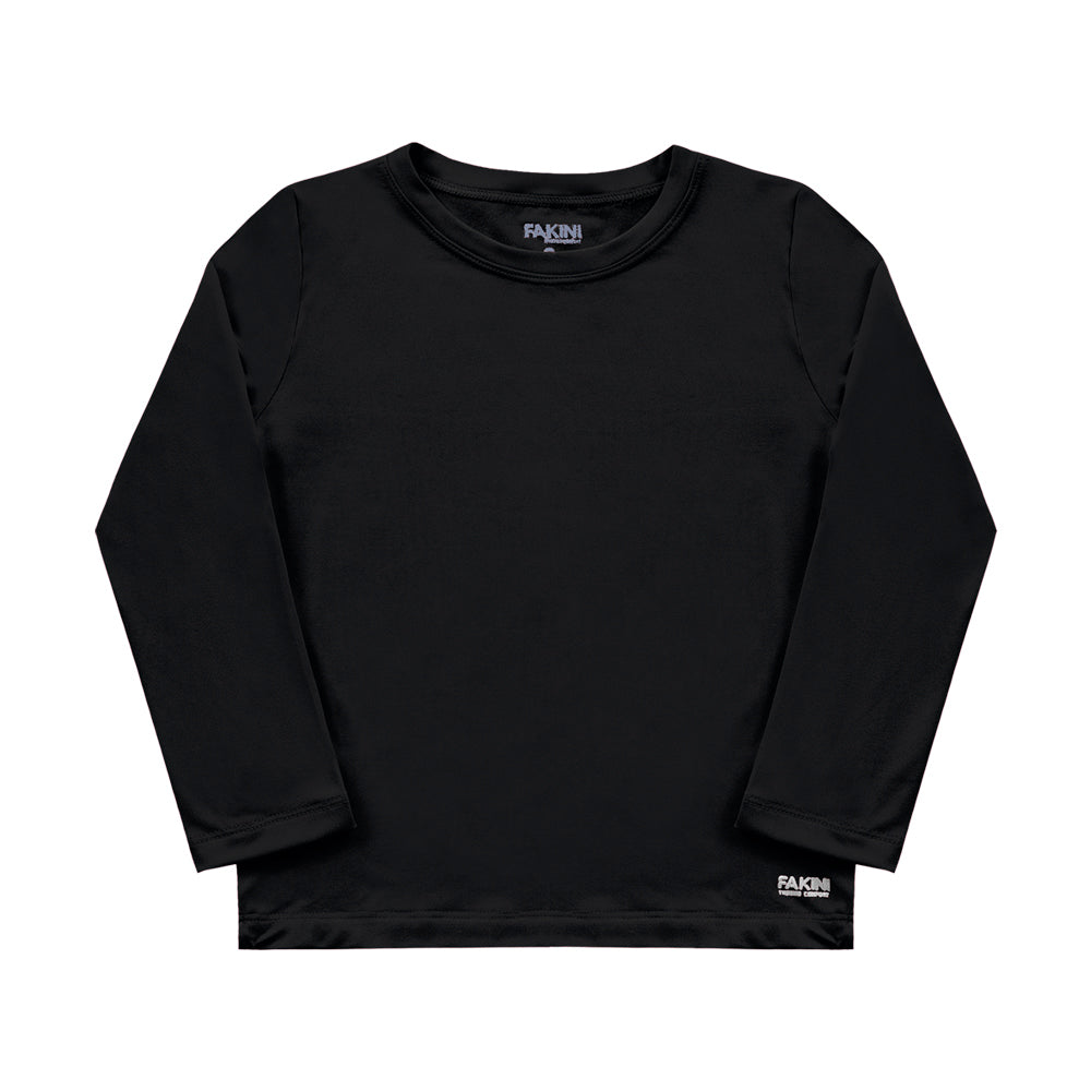 Camiseta Manga Longa Térmica Peluciada Preta Fakini – Unissex