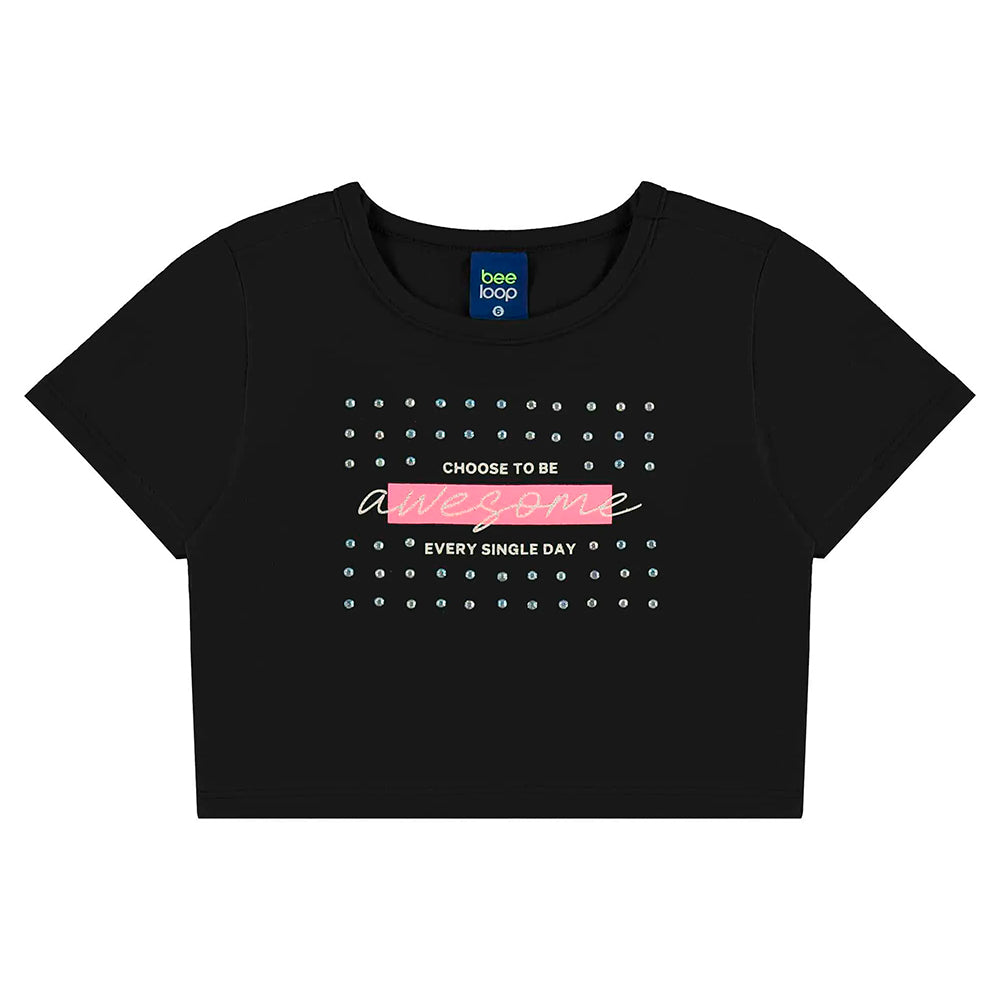 Conjunto Camiseta Manga Curta e Shorts-Saia Beeloop Feminino