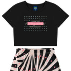 Conjunto Camiseta Manga Curta e Shorts-Saia Beeloop Feminino