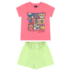 Conjunto Blusa Manga Curta e Shorts  Beeloop Feminino
