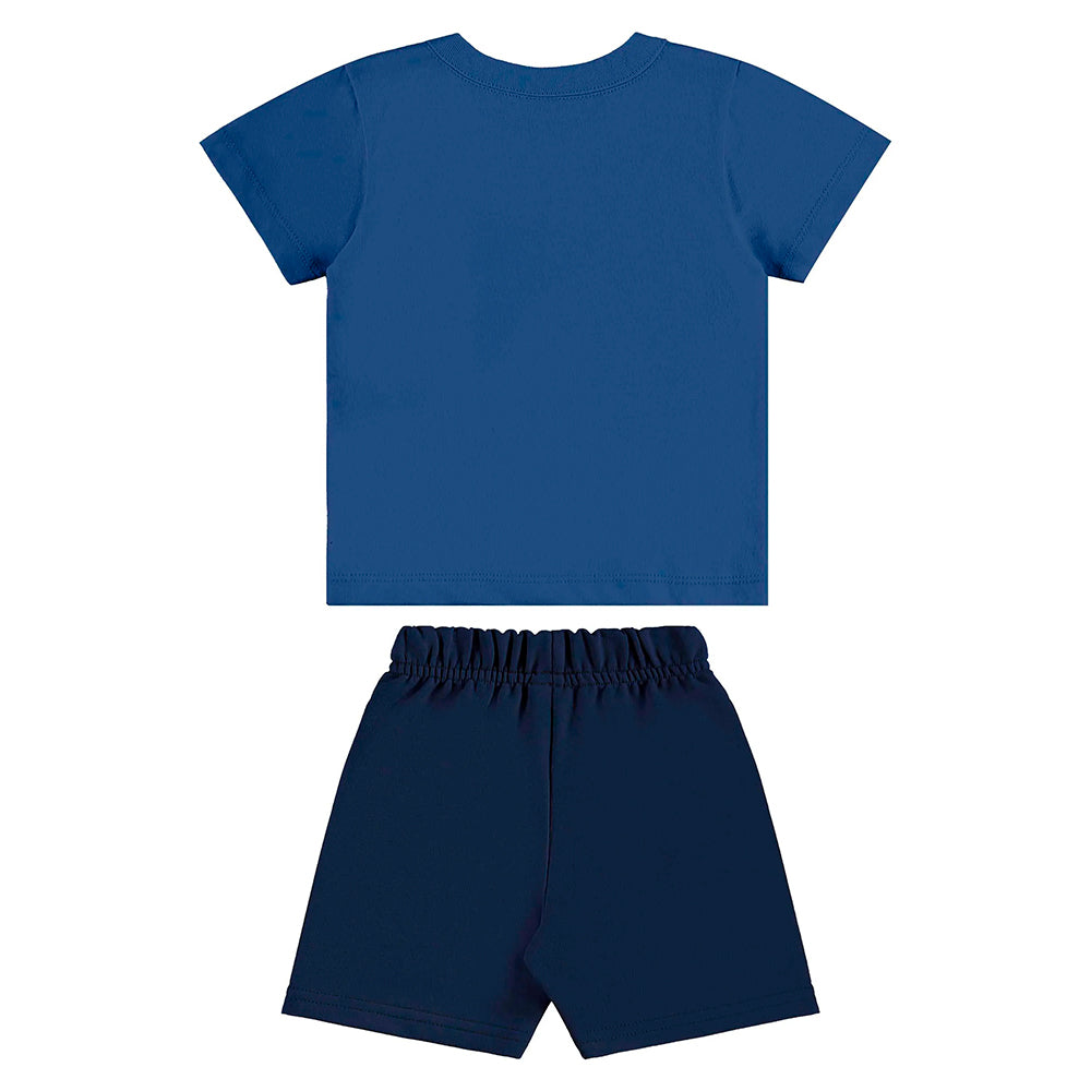 Conjunto Camiseta Manga Curta e Bermuda Moletom Beeloop Masculino