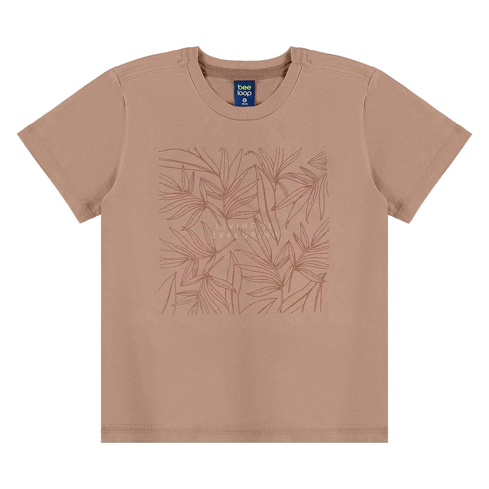 Conjunto Camiseta Manga Curta e Bermuda Moletom Beeloop Masculino