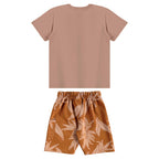 Conjunto Camiseta Manga Curta e Bermuda Moletom Beeloop Masculino