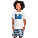 Conjunto Camiseta Manga Curta e Bermuda Beeloop Estamapdo Masculino