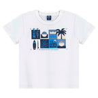Conjunto Camiseta Manga Curta e Bermuda Beeloop Estamapdo Masculino