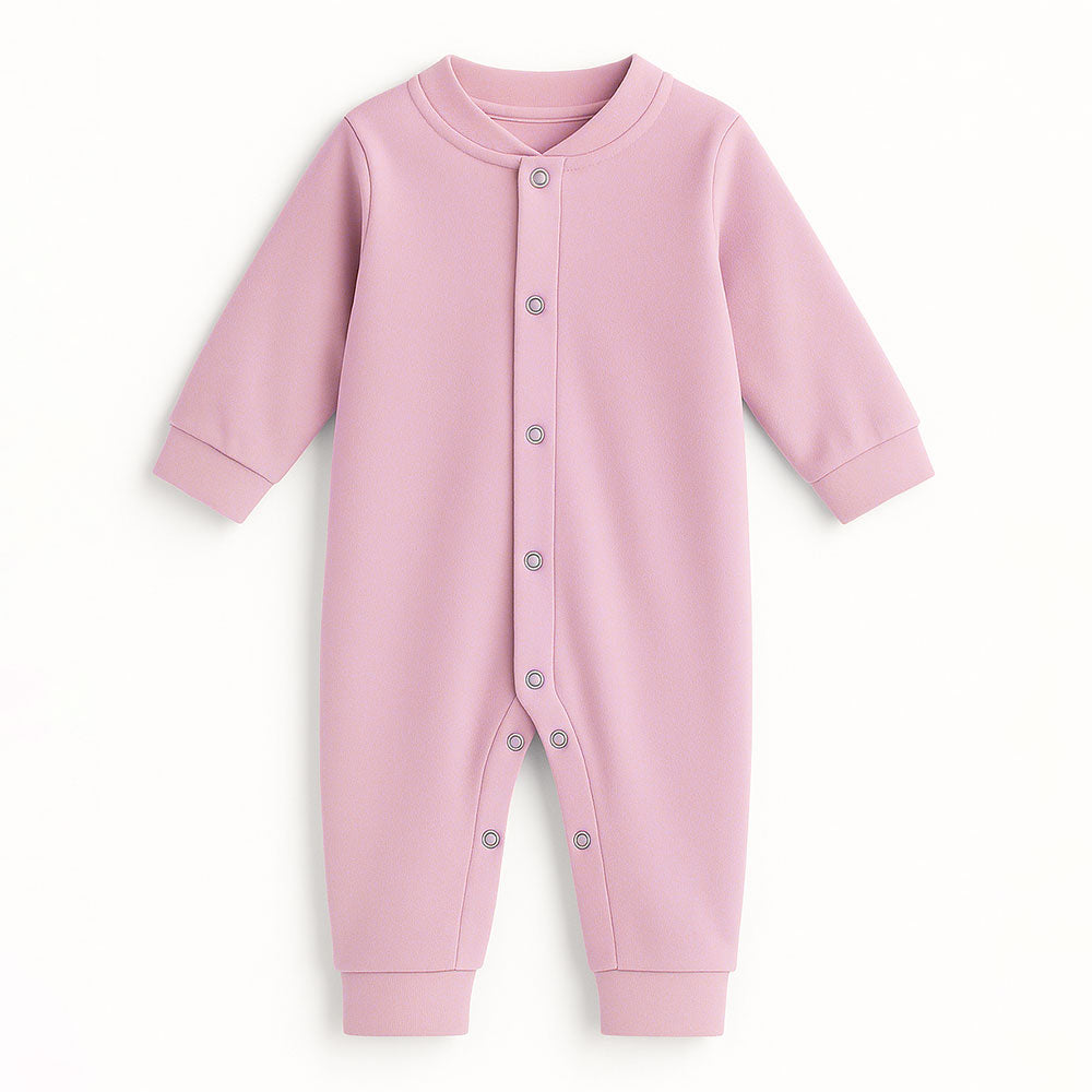 Macacão Soft Abertura Botão Liso