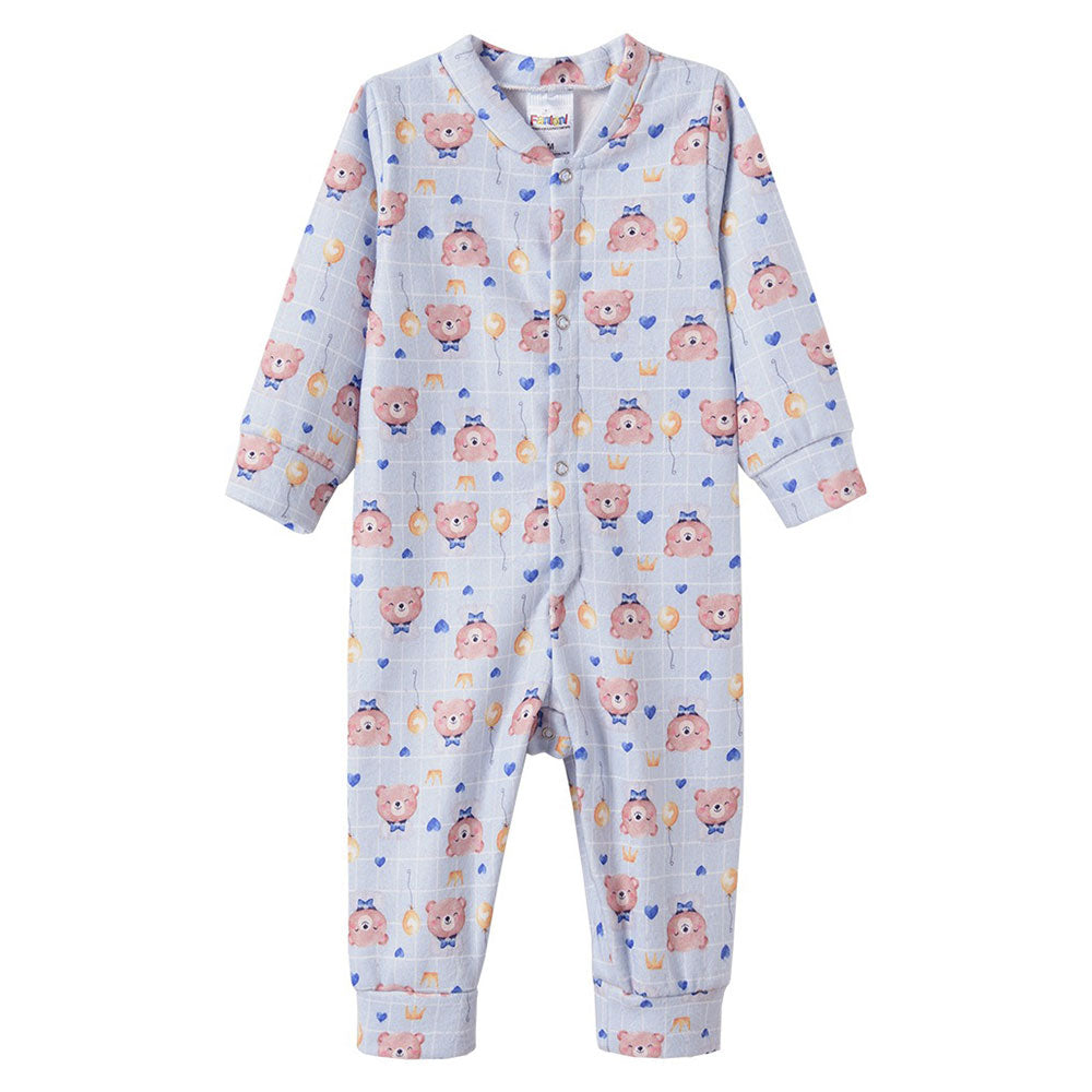 Macacão Soft Estampado Abertura Botão Fantoni - Masculino