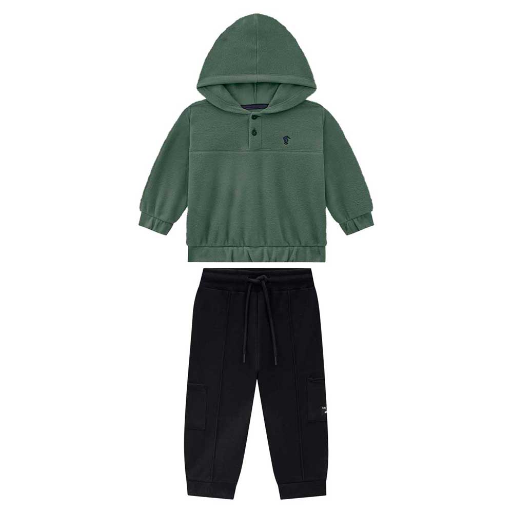 Conjunto em Microsoft com Capuz Onda Marinha - Masculino