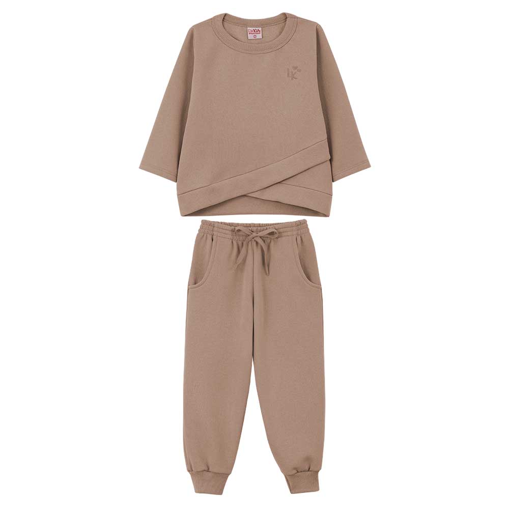 Conjunto Blusão e Calça Moletom Lik Kids - Feminino