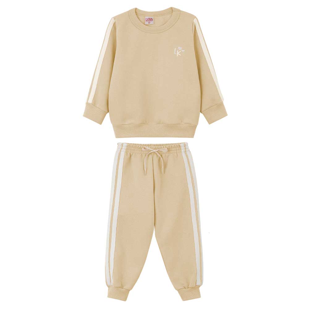Conjunto Blusão e Calça Moletom Lik Kids - Feminino