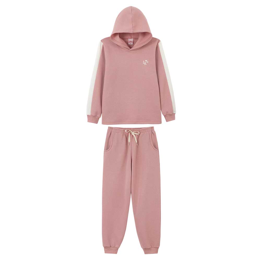 Conjunto Moletom Capuz Recortes Lik Kids - Feminino