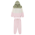 Conjunto Recortes com Capuz e Calça Moletom Lik Kids - Feminino