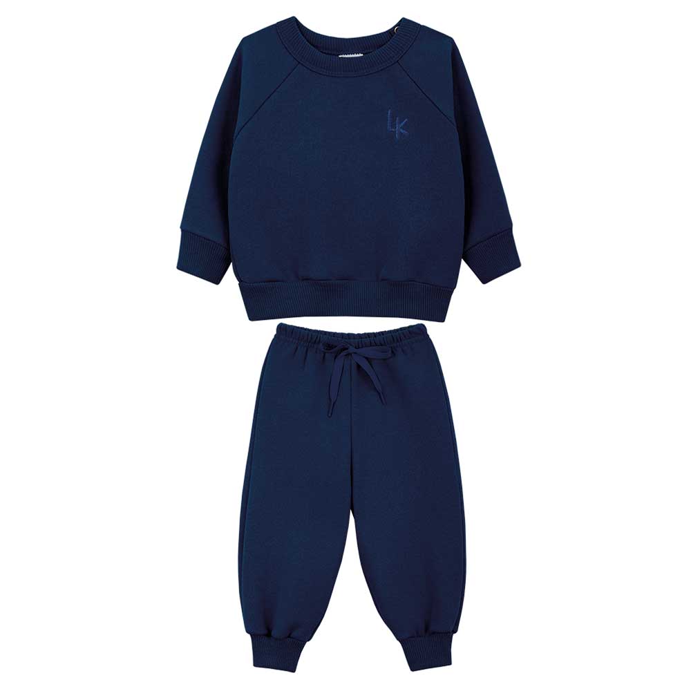 Conjunto Blusão Raglan e Calça Moletom Lik Kids - Masculino
