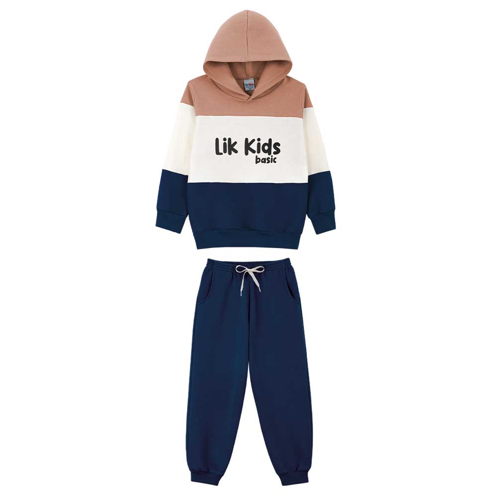 Conjunto Blusão Estampa Localizada e Calça Lik Kids - Masculino