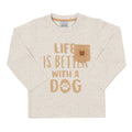 Camiseta Manga Longa Dog Mescla Tileesul - Masculina