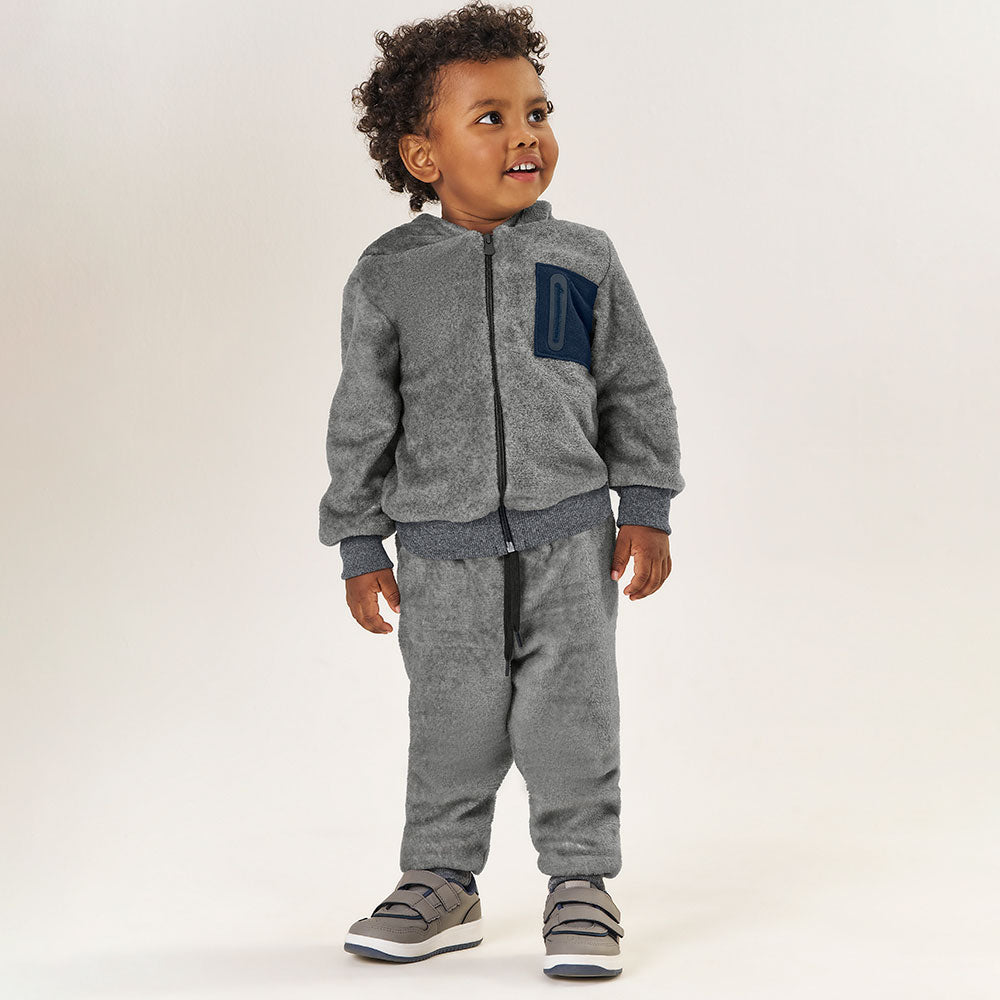 Conjunto Casaco em Pelo Moletom Piquet Felpado Mescla Tileesul - Masculino