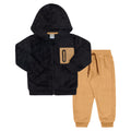 Conjunto Casaco em Pelo Moletom Piquet Felpado Preto Tileesul - Masculino
