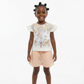 Conjunto Blusa E Shorts Tileesul Estampado Feminino
