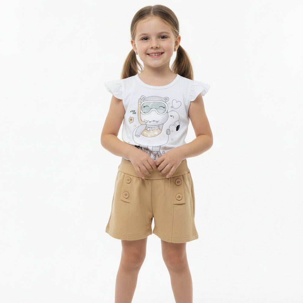 Conjunto Blusa E Shorts Tileesul Pool Party Feminino