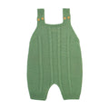 Jardineira Tricot Trançada Verde Masculina Mini & Co