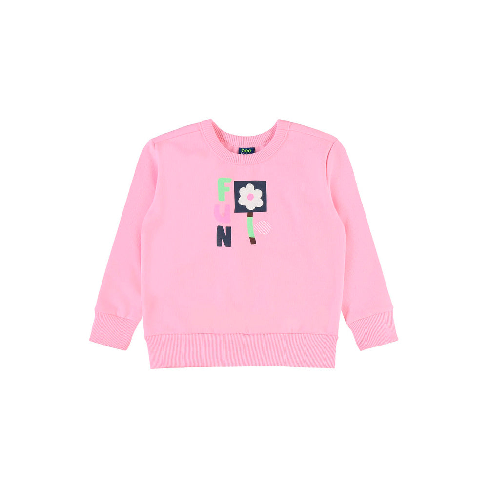 Conjunto Em Moletom Blusão e Calça Moletom Florido Bee Loop Feminina