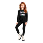 Conjunto Em Moletom Blusão e Calça Legging Bee Loop Feminina