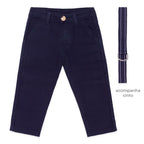 Calça Sarja com Cinto Milon - Masculina