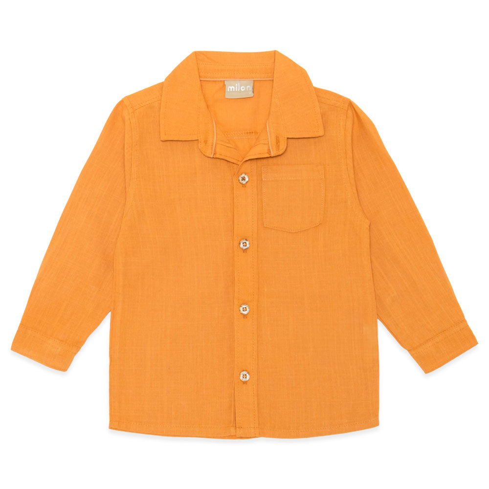 Camisa Manga Longa com Bolso Milon - Masculina