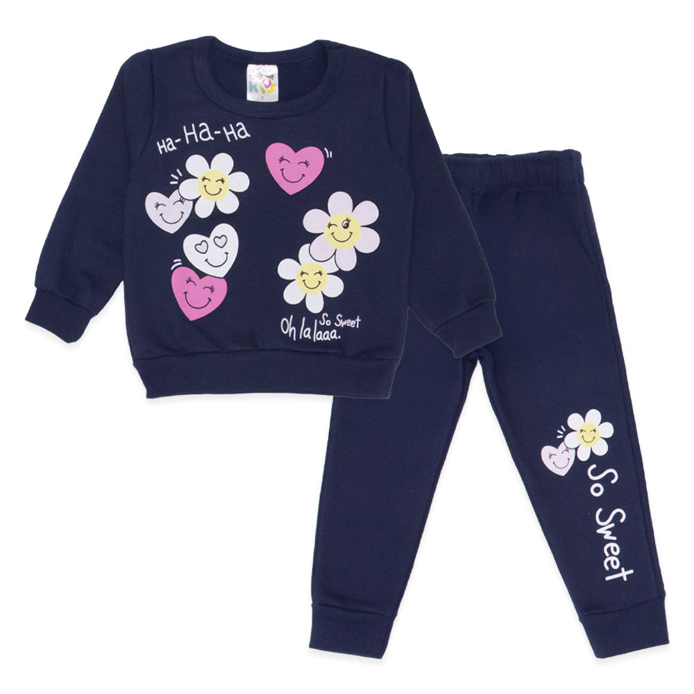 Conjunto Moletom Flanelado Flores Taita - Feminino