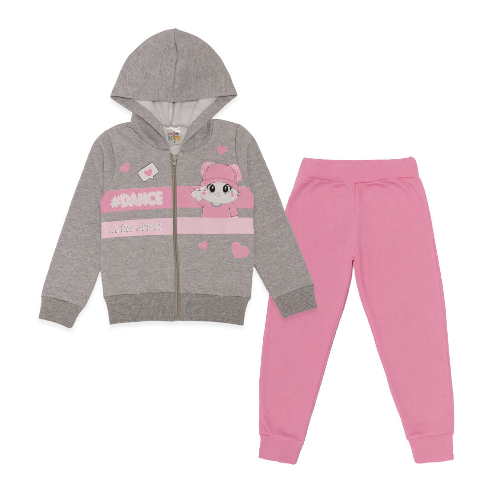Conjunto Moletom Flanelado Jaqueta com Capuz Dance Taita - Feminino