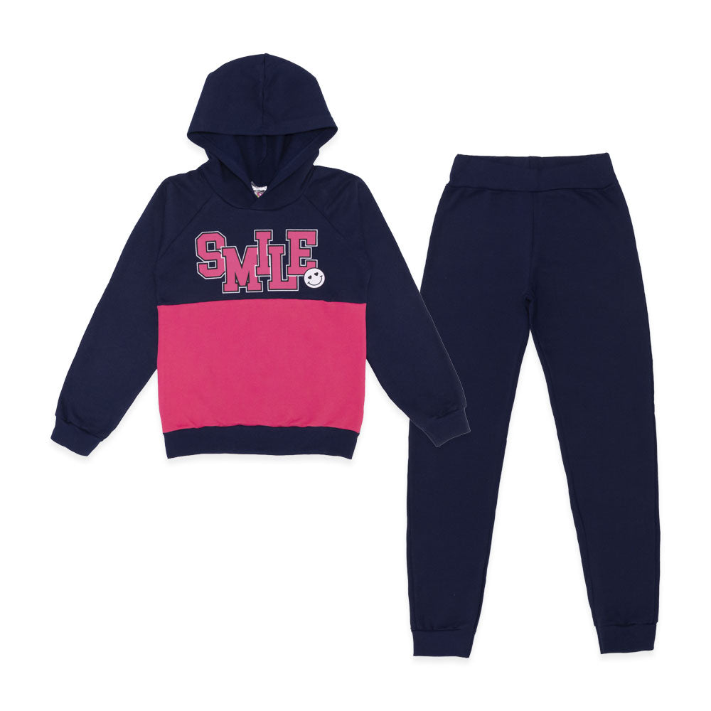 Conjunto Moletom Flanelado Blusa com Capuz Smile Taita - Feminino