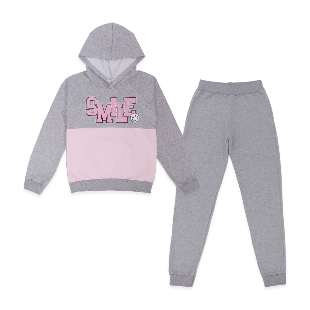 Conjunto Moletom Flanelado Blusa com Capuz Smile Taita - Feminino