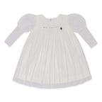 Vestido Manga Longa Tule com Strass Forrado Kiki Xodó - Feminino