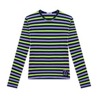 Blusinha Manga Longa Cotton Listrada Nina Cotton - Feminina