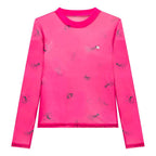 Blusinha Manga Longa em Tule com Elastano Nina Go - Feminina