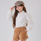 Camisa Manga Longa Gola Bordada Nina Go - Feminina