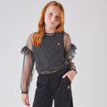 Conjunto Blusa em Tule e Top Cotton Nina Go - Feminina