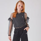 Conjunto Blusa em Tule e Top Cotton Nina Go - Feminina