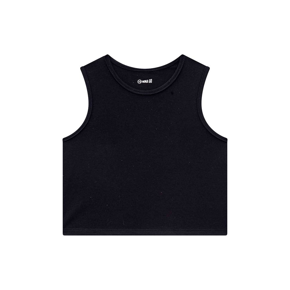 Conjunto Blusa em Tule e Top Cotton Nina Go - Feminina