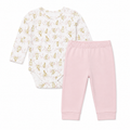 Body Manga Longa Com Mijão Mini  & CO Pé Reversível Feminino - Coelhinhas
