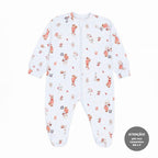 Macacão Manga Longa Suedine Estampado Zíper Mini & Co Feminino – Camponesa